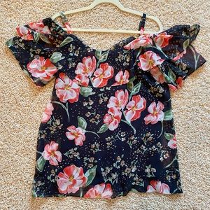 CAbi Fairytale Cold Shoulder blouse